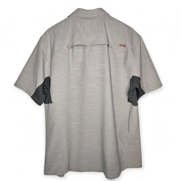 Ascend Cargo Tech Shirt Men's Heathered Vented Back Fishing Hiking Outdoor L - Picture 2 of 8